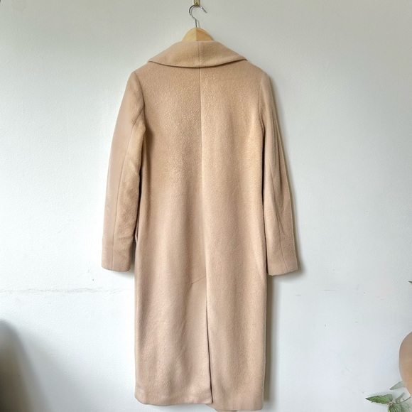 Alexander Wang Mohair Wool Shawl Collar Coat in Camel/Tan - Picture 2 of 4